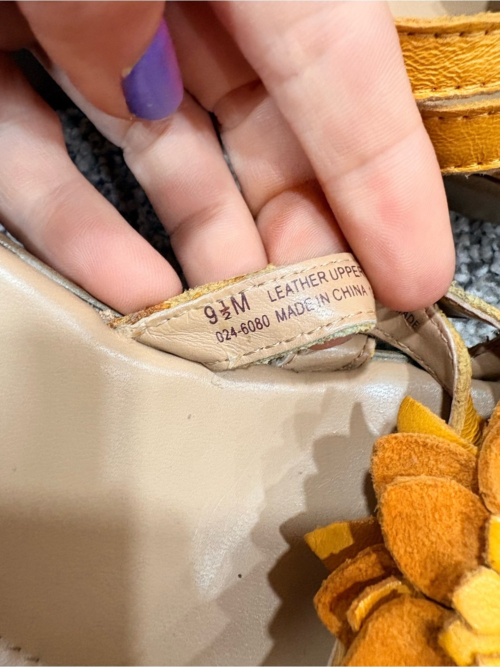 St. John's Bay Yellow Floral Slide Mules - Picture 9 of 9